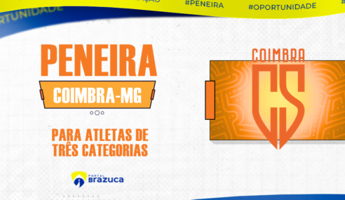O Coimbra – MG realizará peneira para três categorias