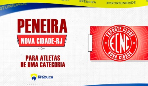 O Nova Cidade – RJ realizará peneira para uma categoria