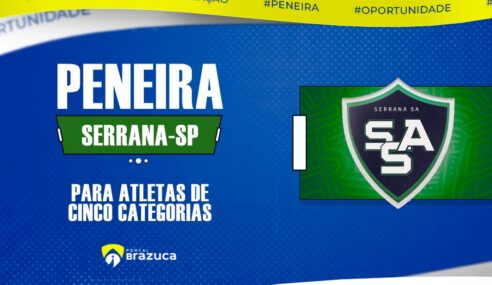 O Serrana – SP realizará peneira para cinco categorias