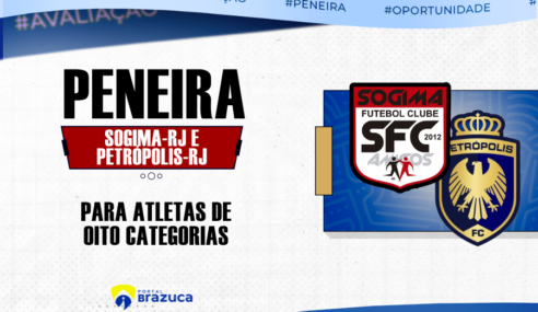 O Sogima – RJ e o Petrópolis – RJ realizarão peneira agendada para três categorias femininas