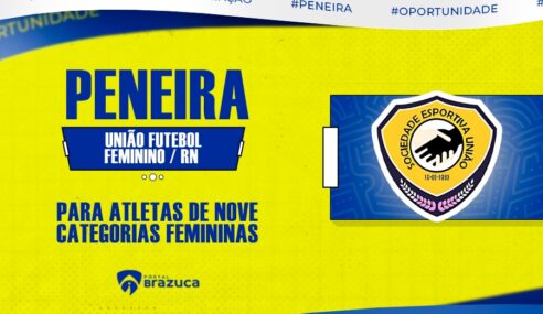 O União Futebol Feminino-RN realizará peneira feminina para nove categorias