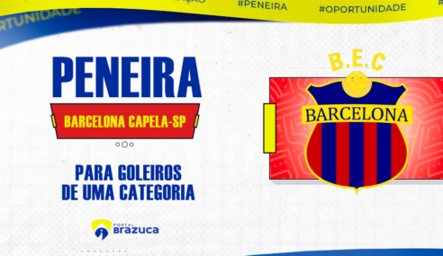 Barcelona Capela / SP realiza peneira para goleiros para 1 categoria