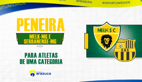 Melk/MG e Serranense/MG realizam peneira para categoria sub-15