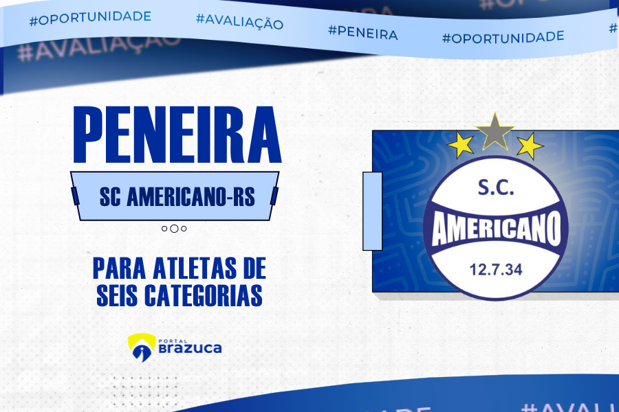 SC Americano/RS realiza peneira para uma categoria