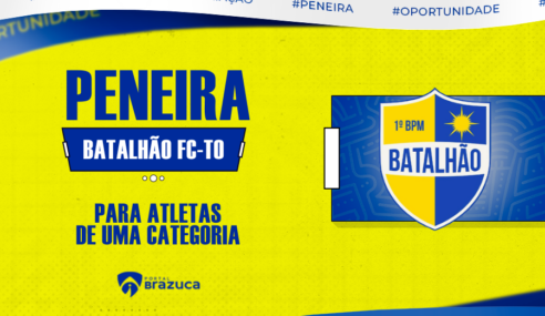 Batalhão FC/TO realiza peneira para uma categoria