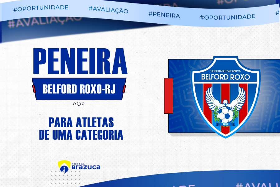 Belford Roxo/RJ realiza peneira para categoria sub-20