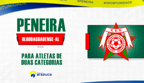 Centro Esportivo Olhodaguense/AL realiza peneira para duas categorias