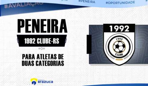 1992 Clube realiza peneira digital para duas categorias