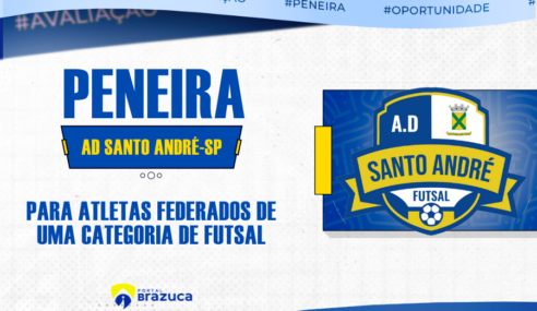 A.D. Santo André realiza peneira para atletas federados em 1 categoria