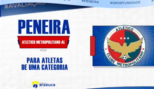 Atlético Metropolitano abre peneira gratuita para uma categoria