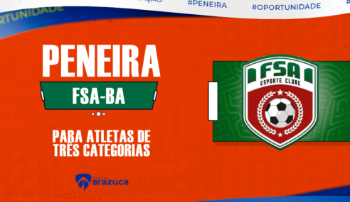 FSA Esporte Clube realiza peneira gratuita para 3 categorias