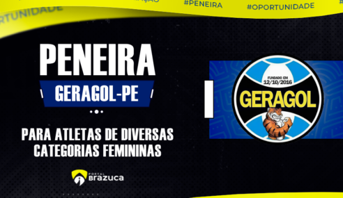 Geragol promove peneira gratuita de futebol feminino