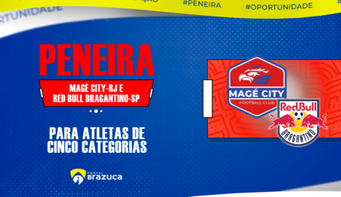 Magé City e RB Bragantino promovem peneira gratuita para cinco categorias