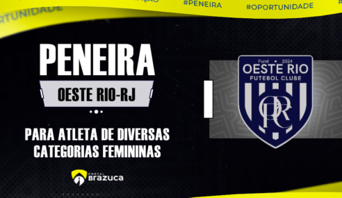 Oeste Rio/RJ realiza peneira feminina para diversas categorias
