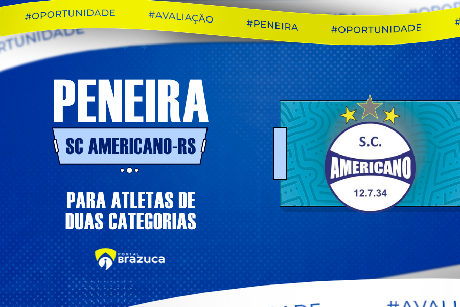 Sport Club Americano realiza peneira gratuita para 2 categorias