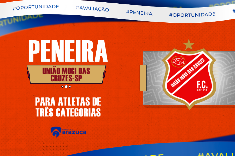 União Mogi das Cruzes FC realiza peneira gratuita para três categorias