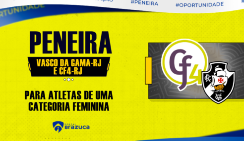 Vasco da Gama / RJ e CF4 / RJ realiza peneira gratuita com duas datas para avaliação