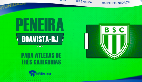 Boavista realiza peneira gratuita em Rio de Janeiro – RJ para três categorias