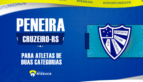 Cruzeiro Base Estrelada realiza peneira gratuita para três categorias