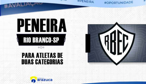 Rio Branco EC realiza peneira gratuita em Americana para atletas de duas categorias