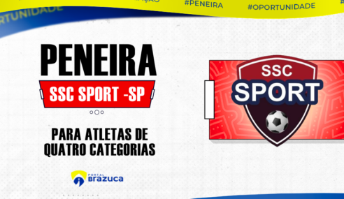 SSC Sport realiza peneira gratuita em São Paulo – SP para 4 categorias