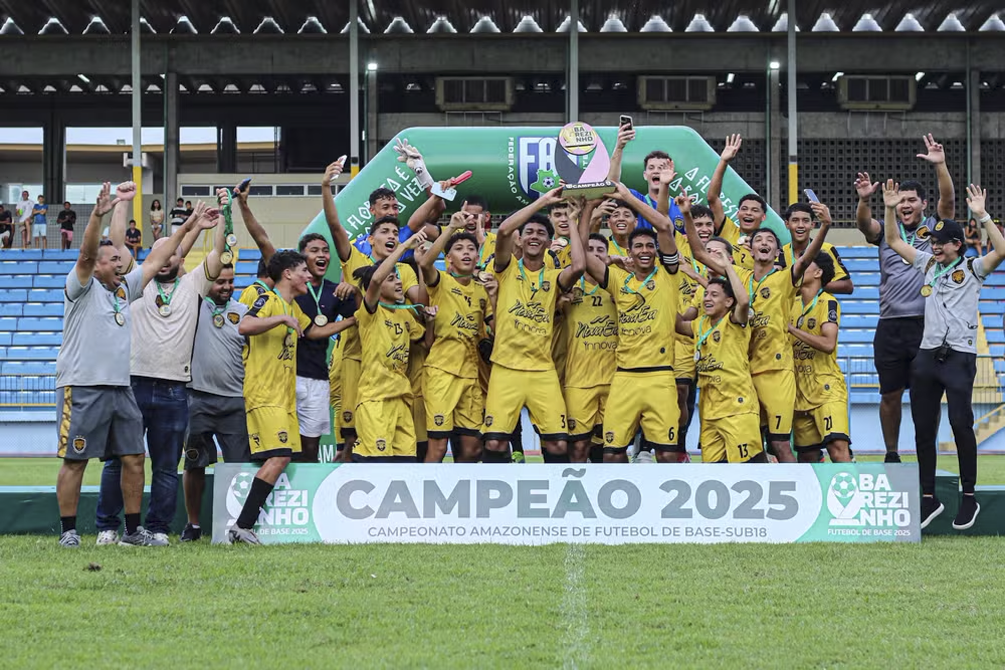 Amazonas vence o Manauara por 4 a 2 e conquista o título do Amazonense Sub-18