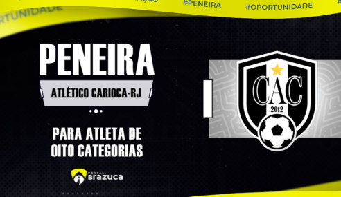 Atlético Carioca (RJ) promove peneira de futebol no Aterro do Flamengo