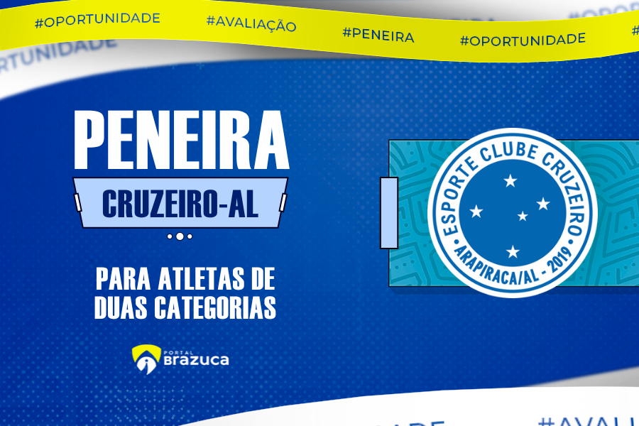 Cruzeiro Alagoano realiza peneira para 2 categorias