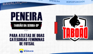 Esporte Clube Taboão da Serra realiza peneira de futsal feminino para categorias de base