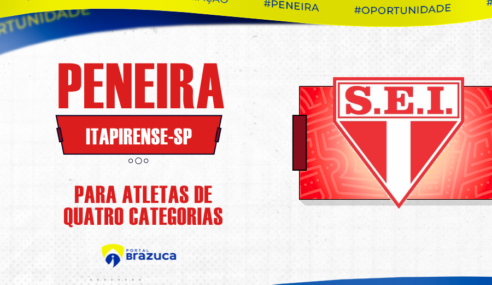 Itapirense realiza peneira em São Paulo para atletas de quatro categorias