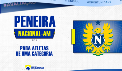 Nacional FC realiza peneira para uma categoria