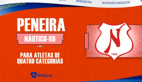 Náutico-RR realiza peneira gratuita para atletas de 4 categorias em Boa Vista (RR)