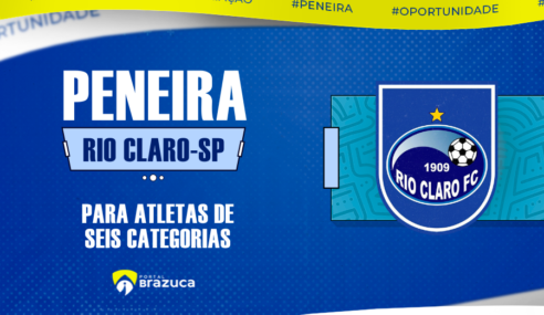 Rio Claro FC realiza peneira para 6 categorias
