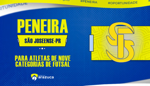 São Joseense Futsal realiza peneira gratuita em São José dos Pinhais