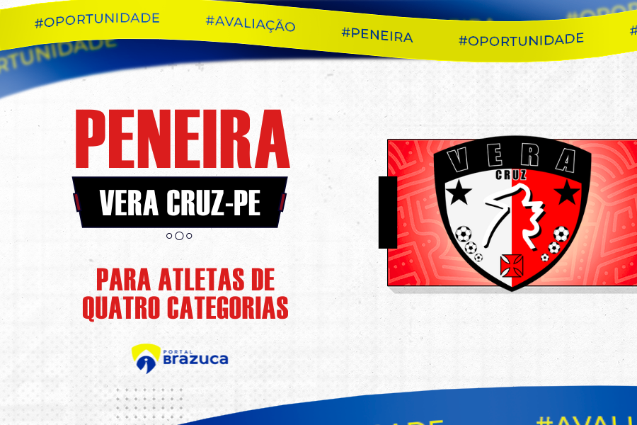 Vera Cruz Futebol Clube (PE) abre seletiva para atletas de oito categorias