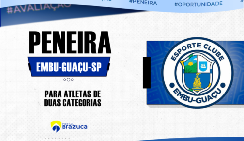 Embu Guaçu (SP) realiza peneira para duas categorias