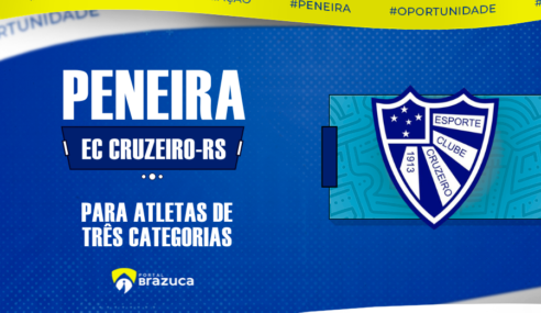 Esporte Clube Cruzeiro realiza peneira em Cachoeirinha-RS