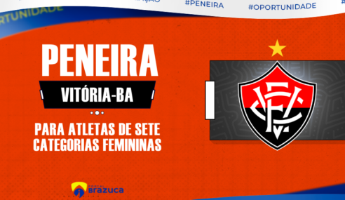 Peneira de futebol feminino no E.C. Vitória em Salvador