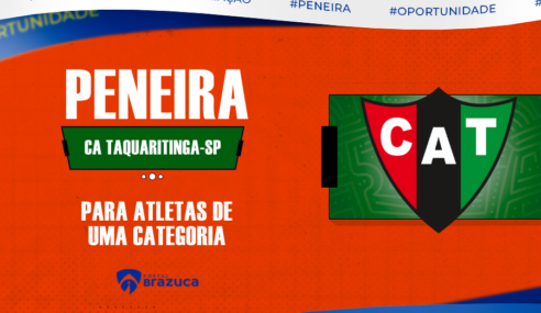 Clube Atlético Taquaritinga abre avaliações para atletas de 1 categoria