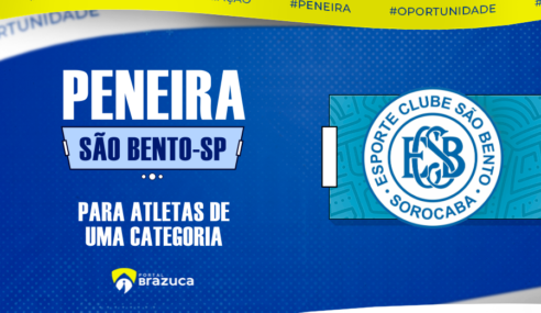 São Bento realiza peneira gratuita em Sorocaba