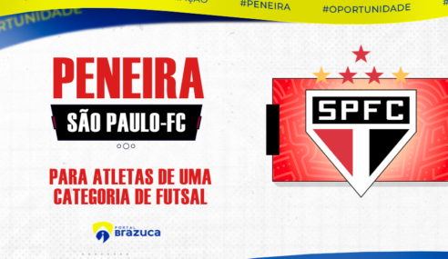 São Paulo F.C. Futsal abre inscrições para avaliação de futsal