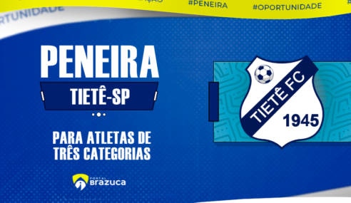 Tietê Futebol Clube anuncia seletiva para 03 categorias