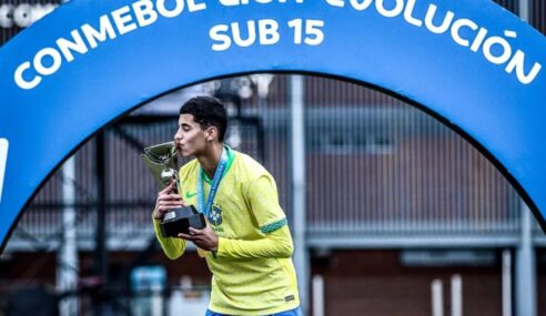Guilherme Silva celebra primeiro título internacional pela Seleção Brasileira Sub-15