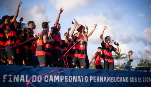 Sport vira com um a menos, goleia o Náutico e conquista o bicampeonato pernambucano Sub-15