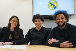 Enzo Alves, filho de Marcelo, assina primeiro contrato profissional com o Real Madrid