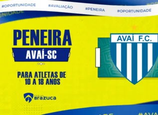 PENEIRA: Avaí promove seletiva para atletas de 10 a 18 anos