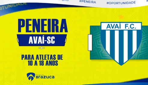 PENEIRA: Avaí promove seletiva para atletas de 10 a 18 anos