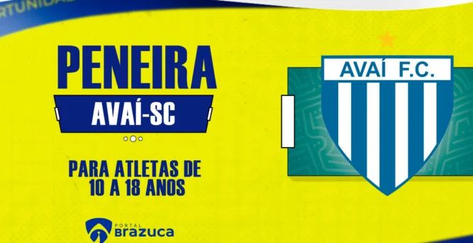PENEIRA: Avaí promove seletiva para atletas de 10 a 18 anos