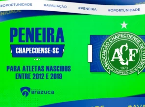 Chapecoense anuncia peneira para atletas nascidos entre 2012 e 2019