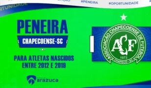 Chapecoense anuncia peneira para atletas nascidos entre 2012 e 2019